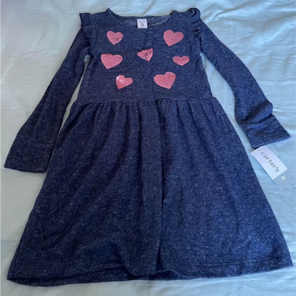Carters Long Sleeve Dress (4T)